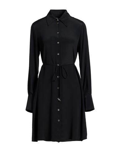 Woman Mini dress Black Size 6 Acetate, Silk