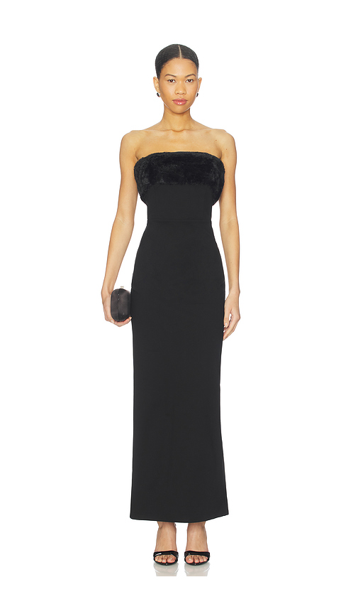 Superdown Audrey Maxi Dress in Black. L. Also in XXS, XS