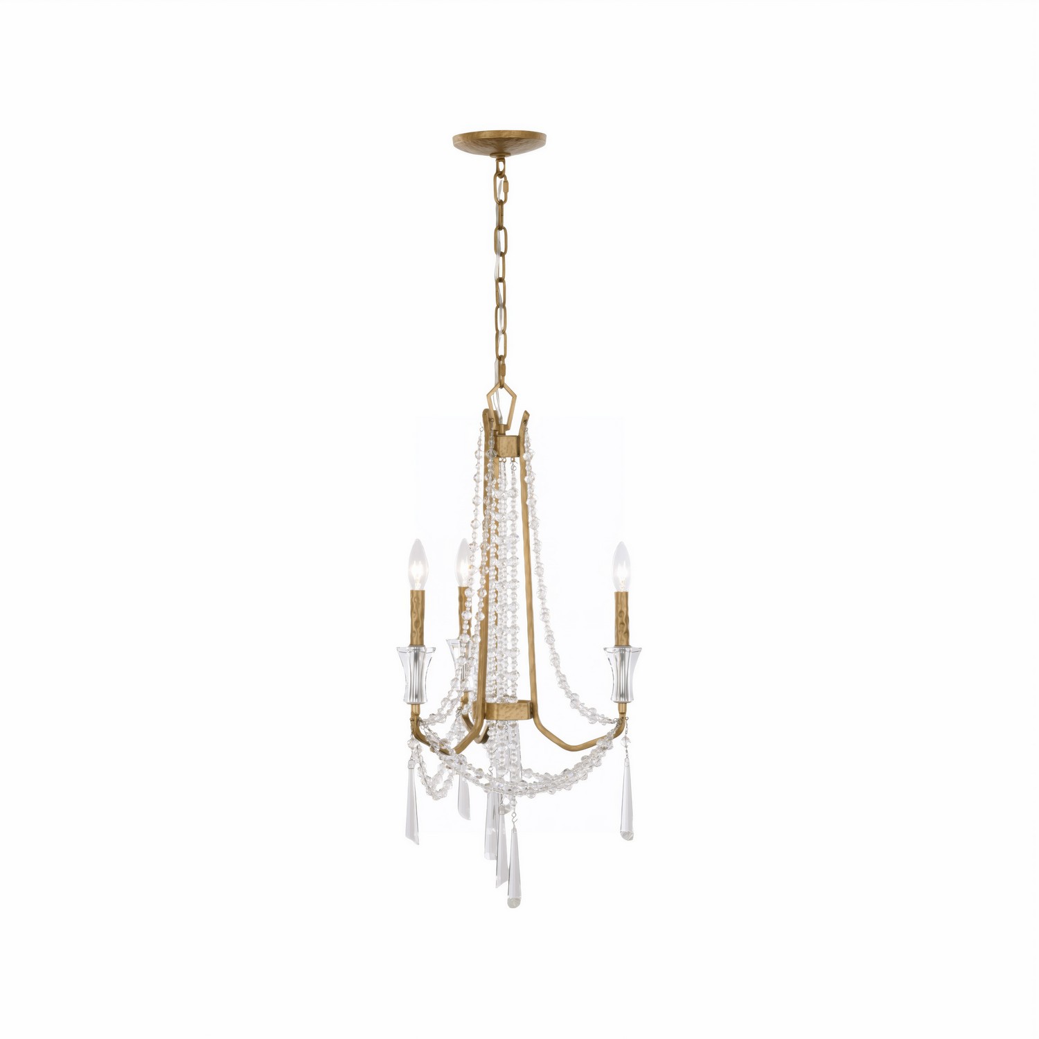 Brass Kisser Chandelier from the Barcelona Collection