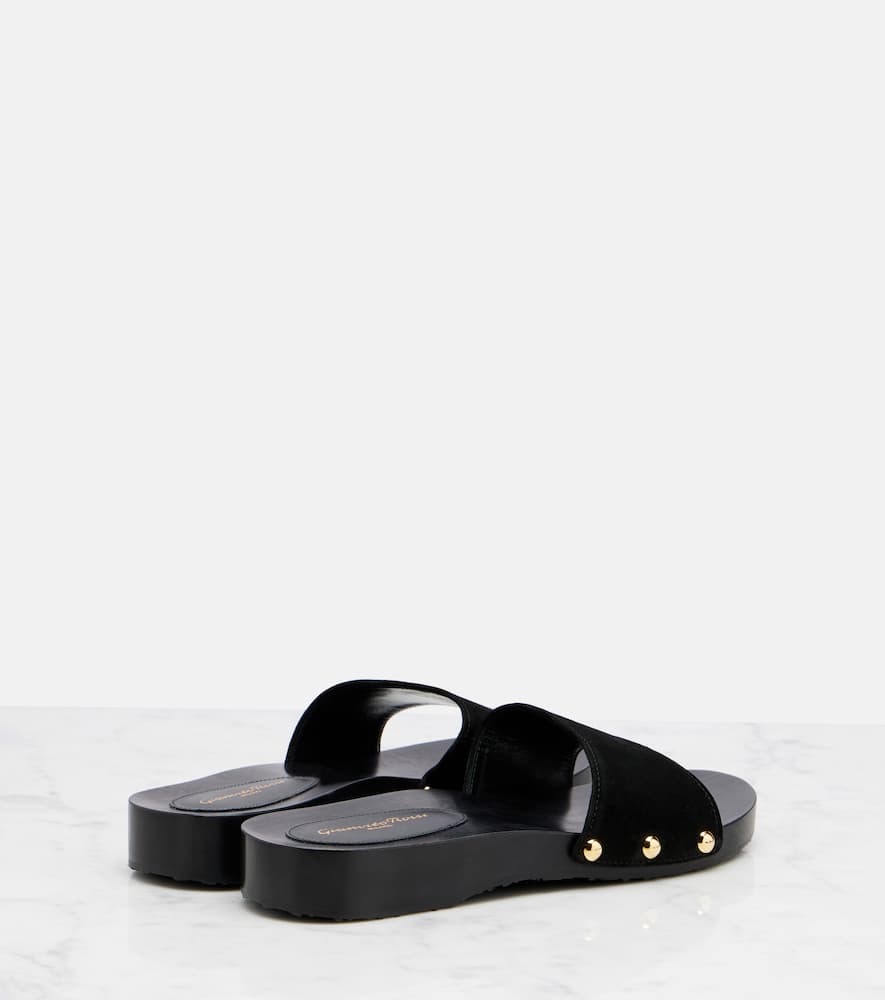 Gianvito Rossi Riviera suede slides