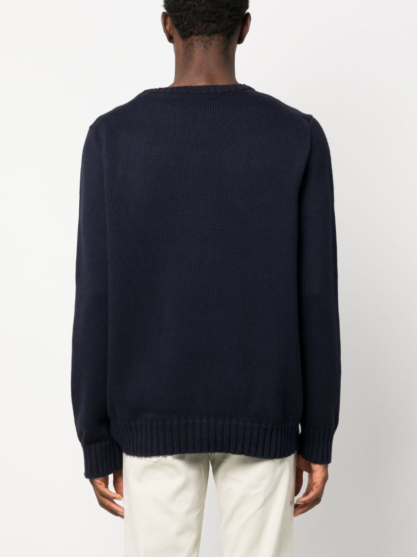 Flag Intarsia-knit Crewneck Jumper