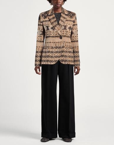 Momoní Woman Blazer Sand Size 6 Cotton, Silk, Polyamide