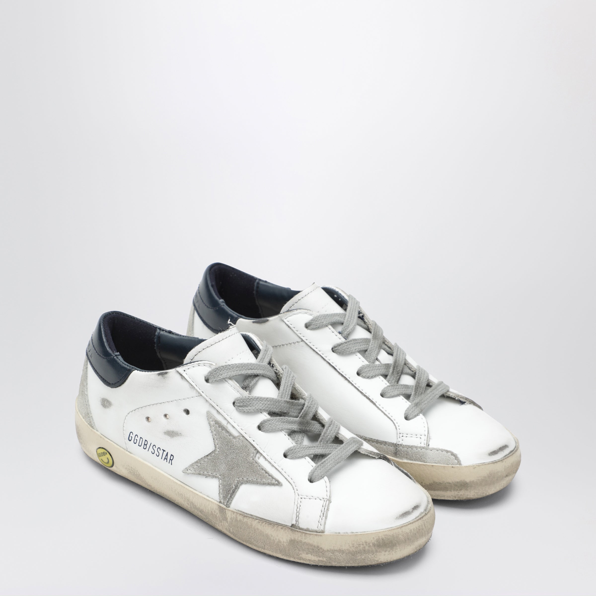 Super-Star Sneakers in white/navy blue