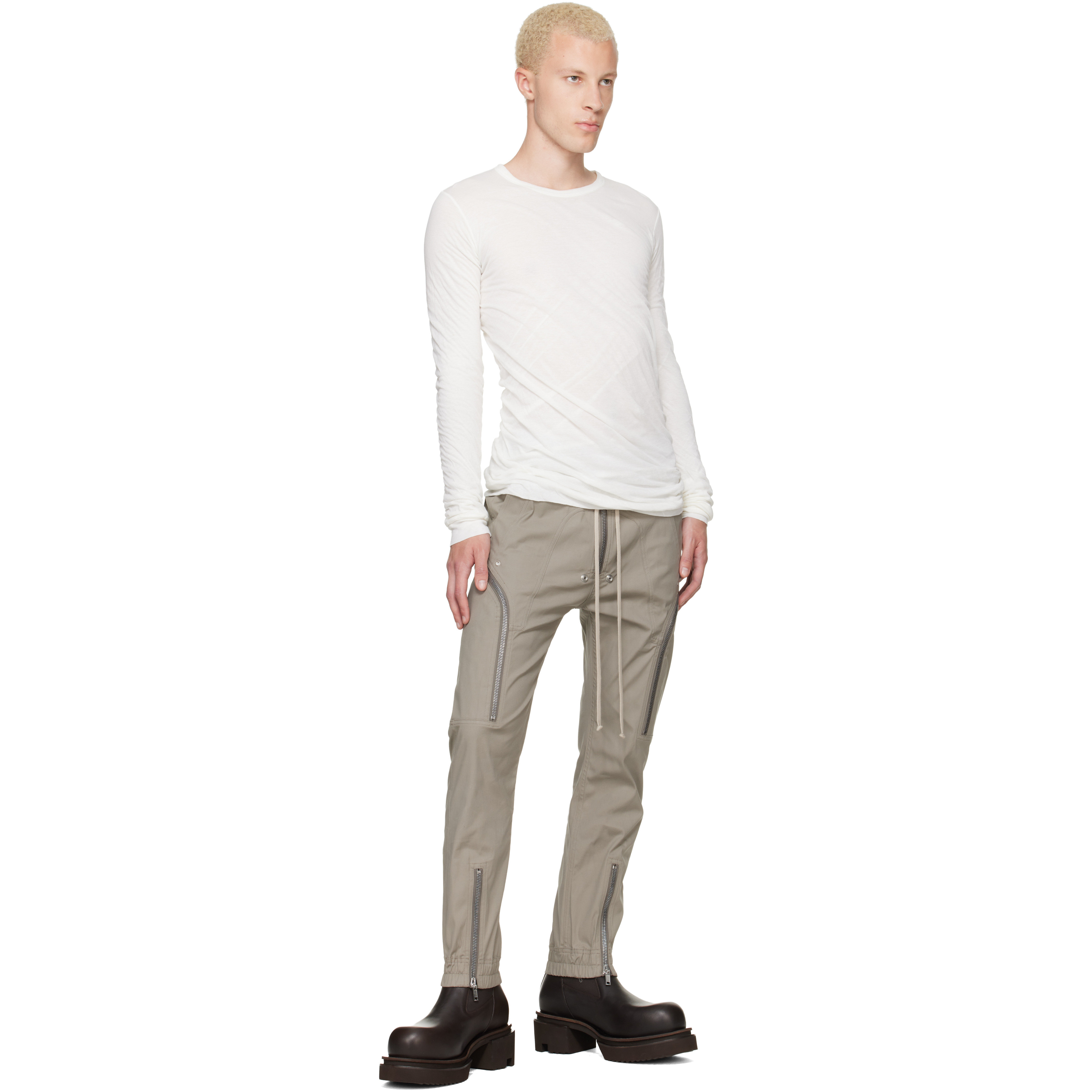 Gray Tower Heizer Cargo Pants