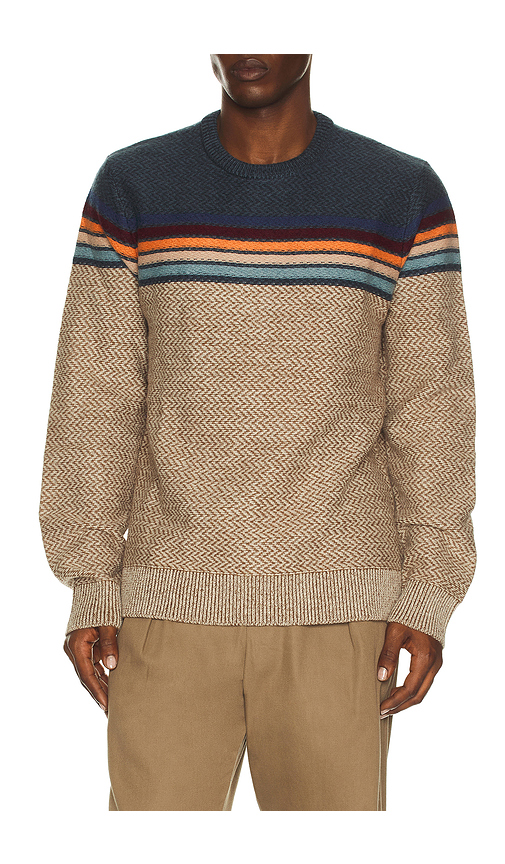 Faherty Donegal Crew Neck Sweater in Twilight Sky Ombre. M also in S, L, XL/1X