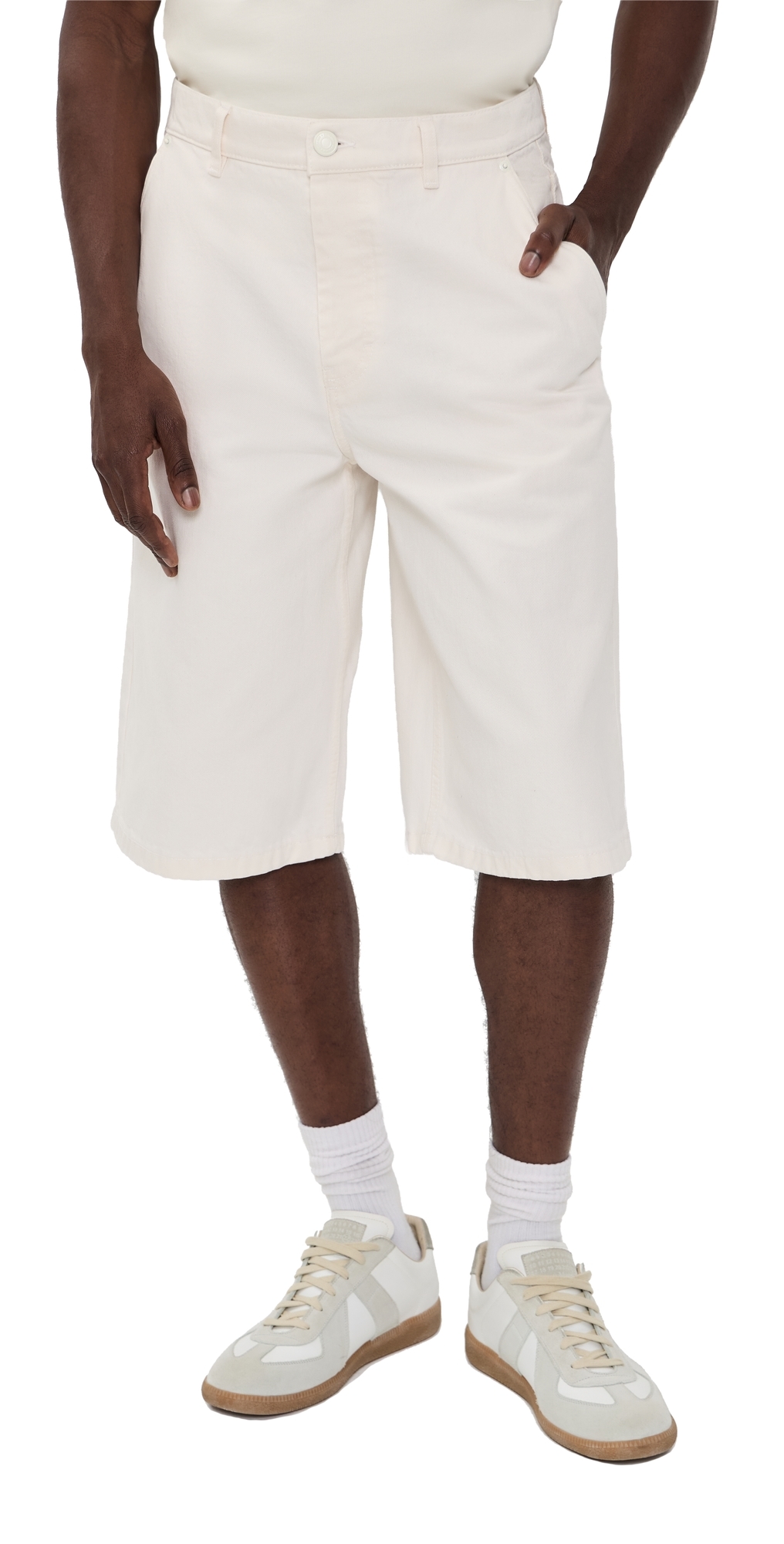 Loose Bermuda Shorts 14 Blanc Creme