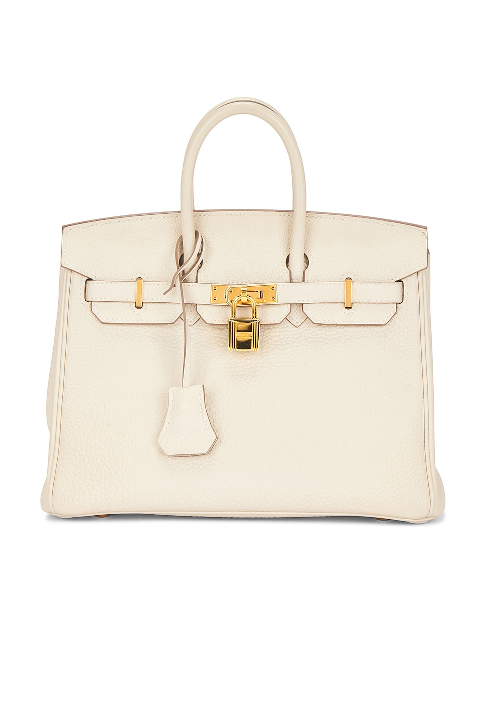 Hermes Togo Birkin 25 Handbag in Crea