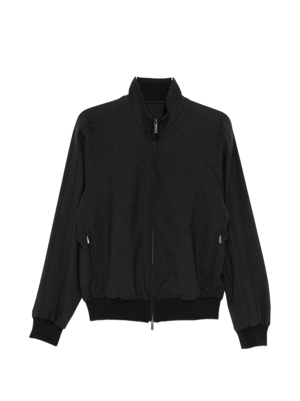 Wool blend bomber jacket