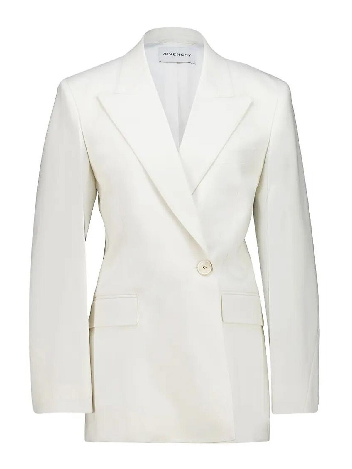 Ivory Wool Blend Blazer