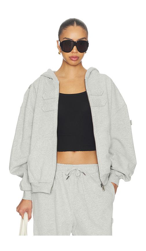 NIIHAI Cover Hoodie in Grey. XS. Also in S, M