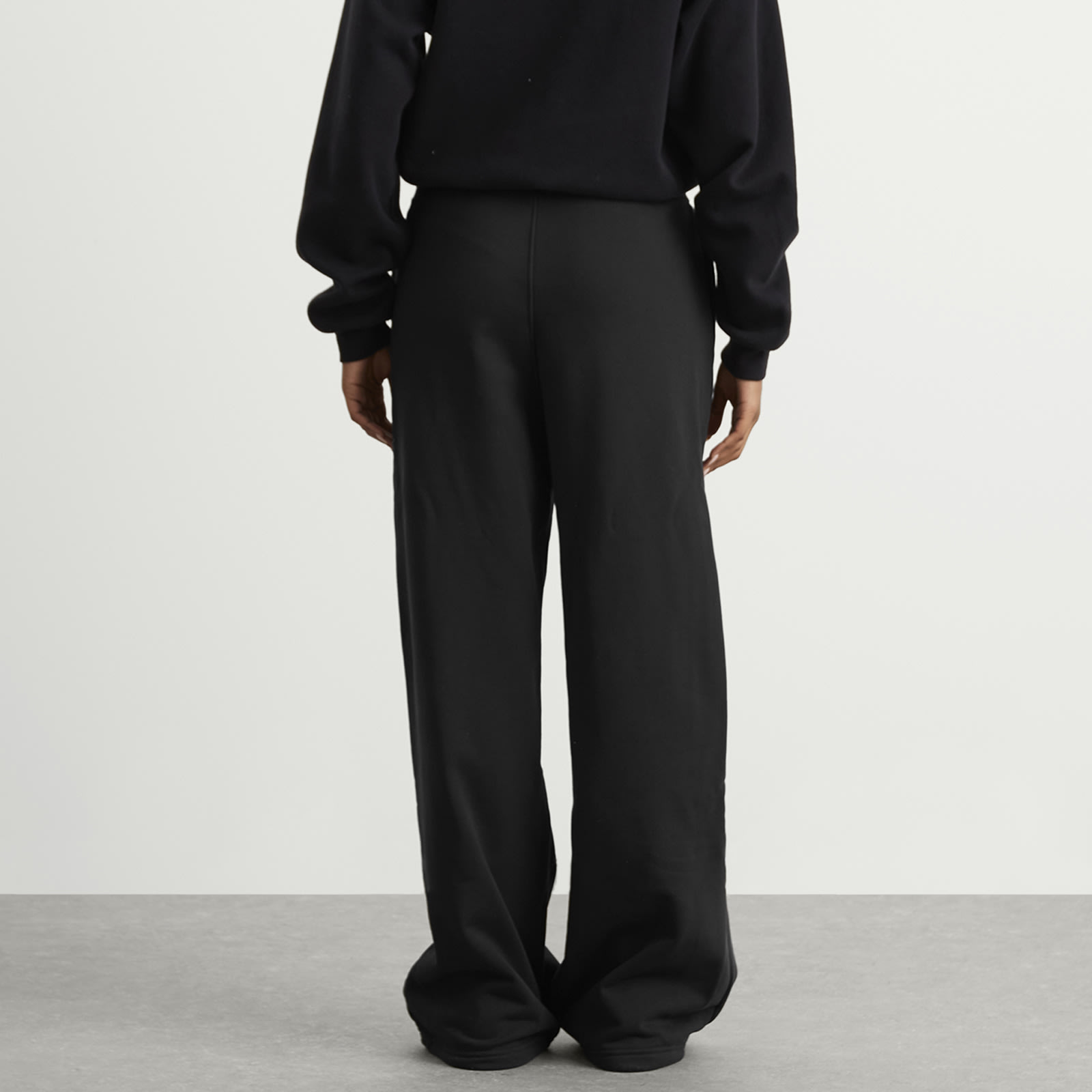 Women's Flight Fleece Open Hem Pant Black/Smoke Grey