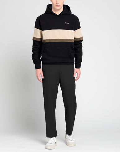 Man Sweatshirt Black Size L Cotton