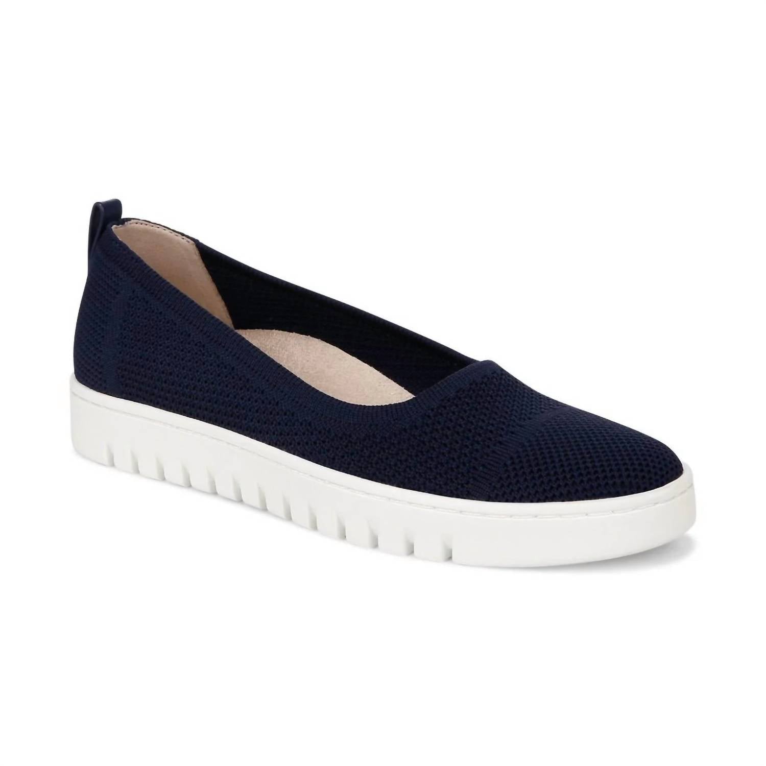 Women's Uptown Knit Skimmer Flats In Navy