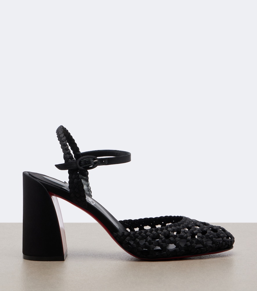 Jane crêpe satin pumps