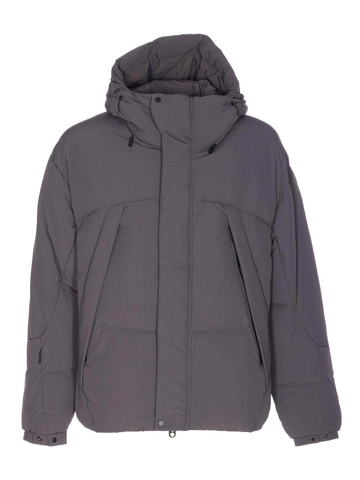 Grey Outerwear Down Jacket