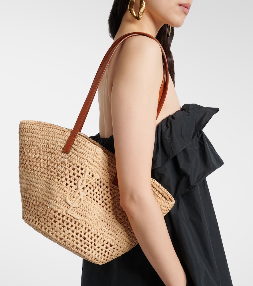 Panier Small raffia bucket bag