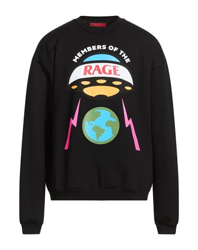 Man Sweatshirt Black Size S Cotton