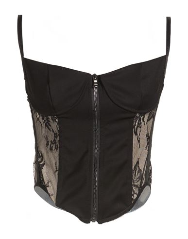 Woman Top Black Size M Polyester, Viscose, Elastane