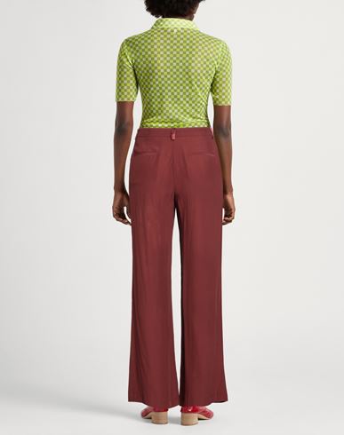 Malìparmi Woman Pants Brick Size 8 Viscose