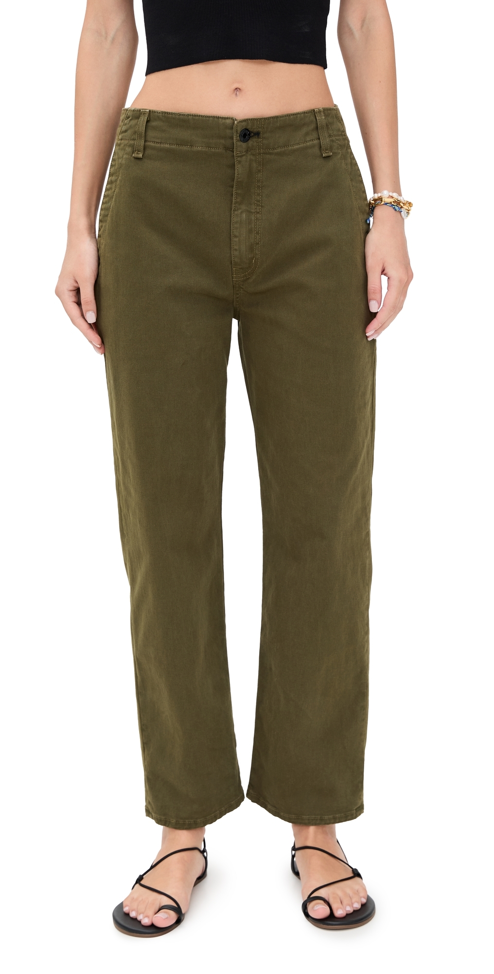Tomboy Twill Pants Safari Green