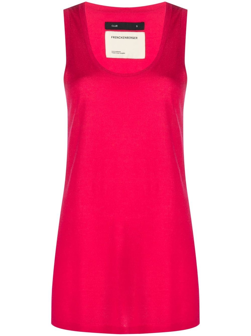 Fine-knit cashmere tank top - Black