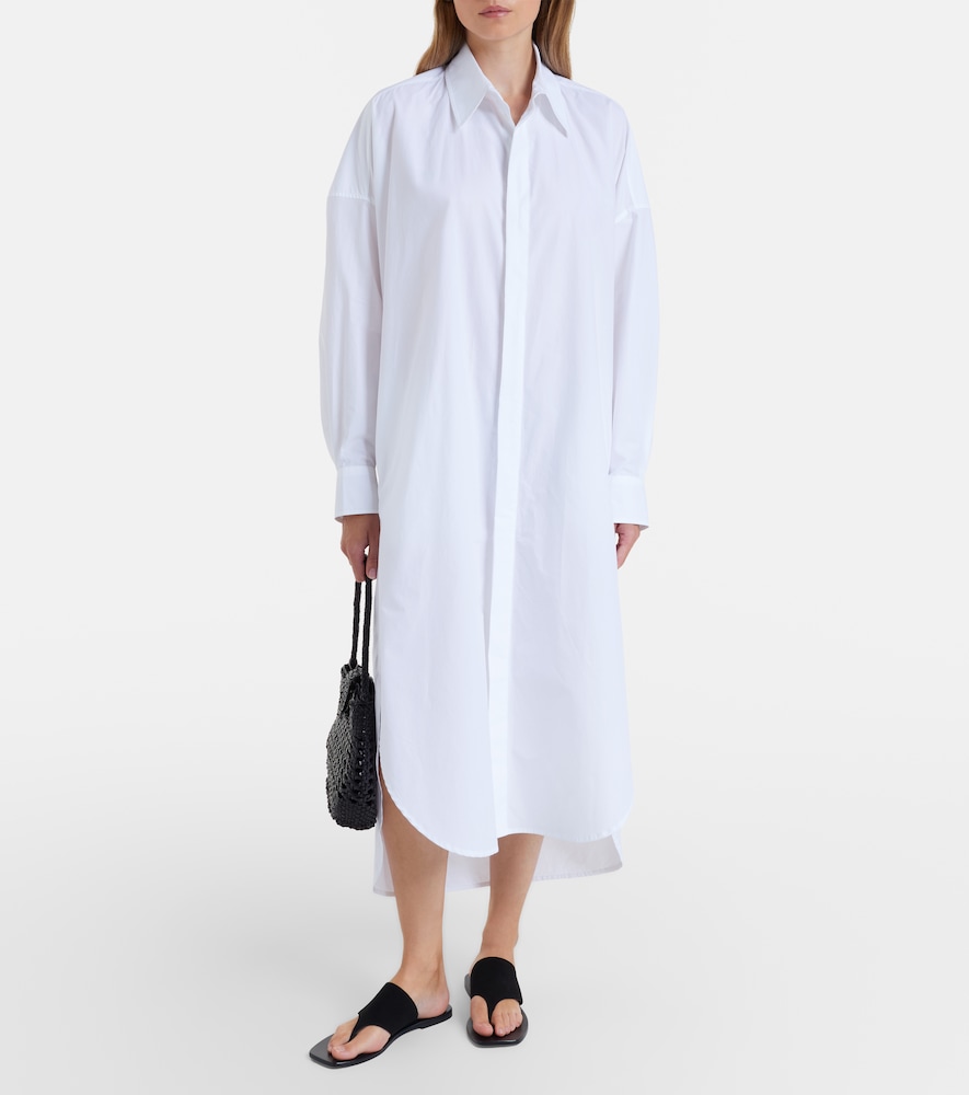 Bloom cotton poplin shirt dress