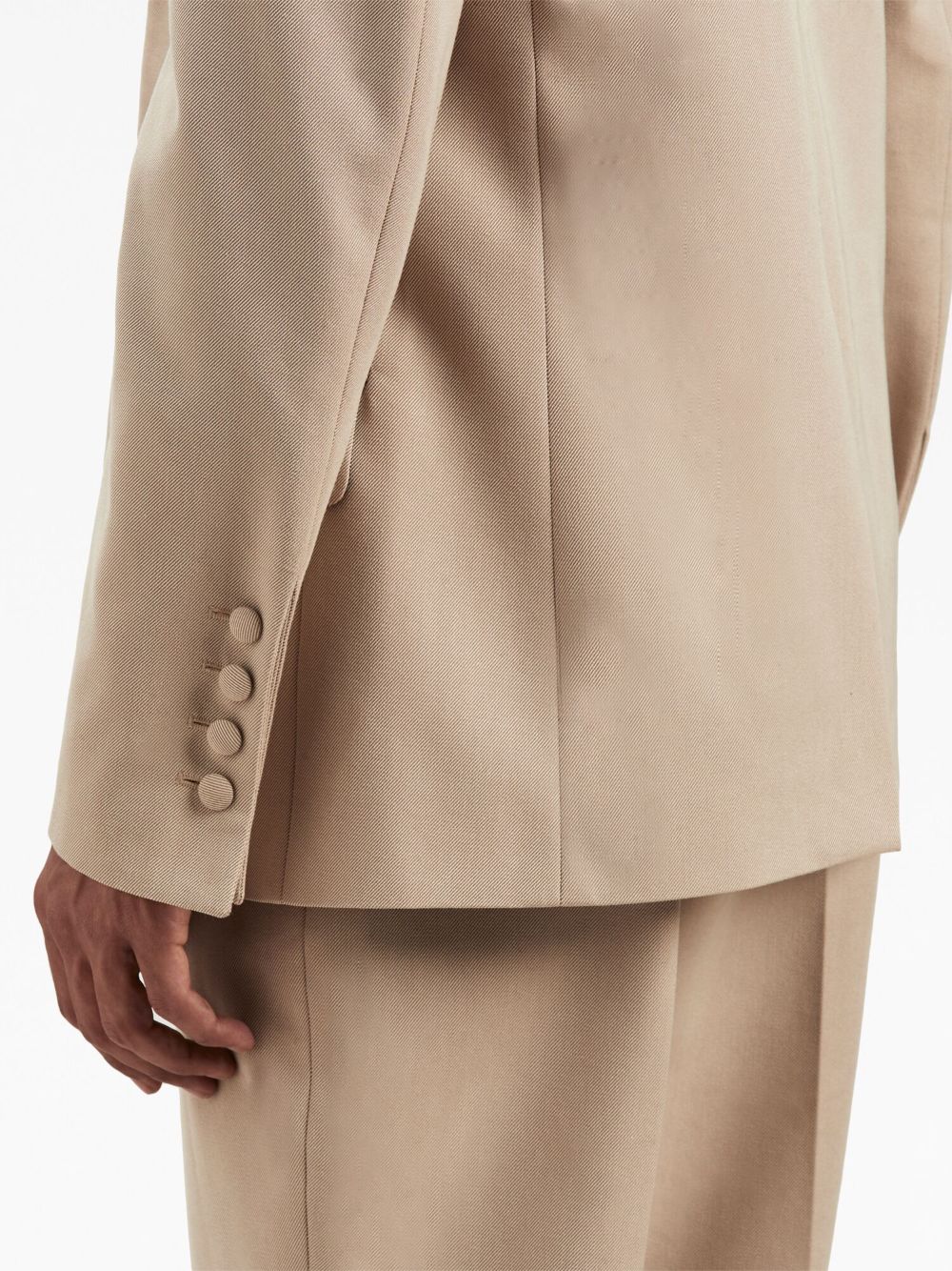 Fitted Retro single-breasted blazer - Neutrals