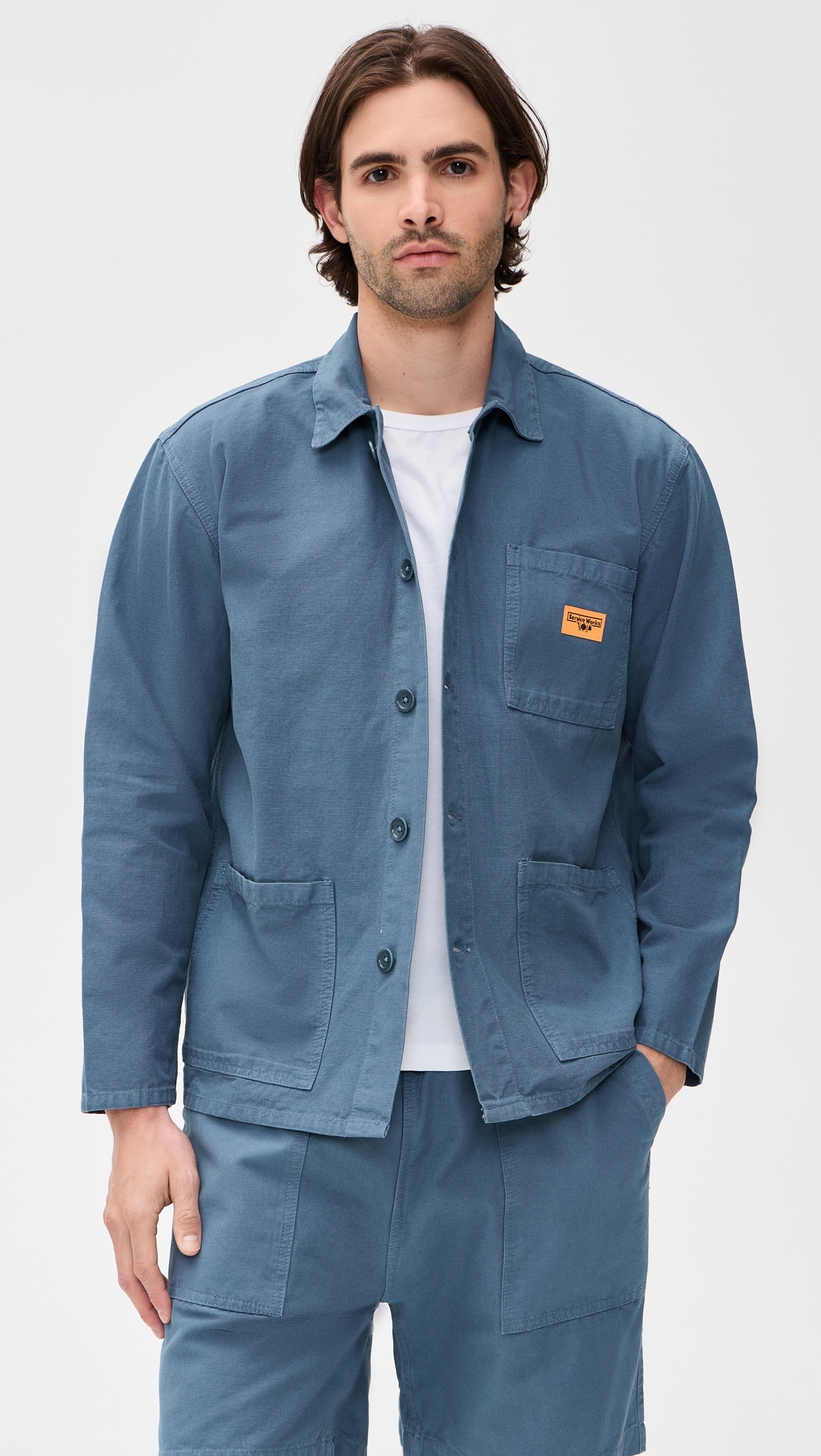 Canvas Chore Shirt Slate