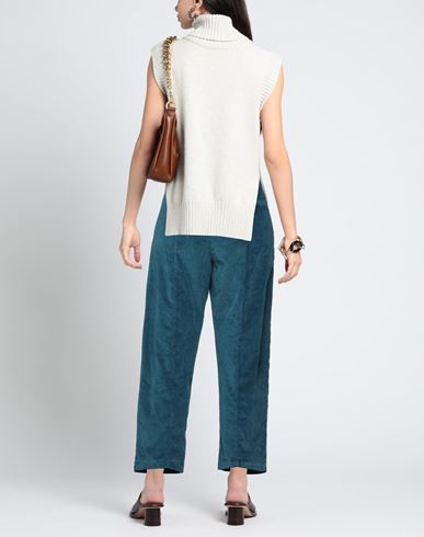 Cigala's Woman Pants Deep teal Size 25 Cotton, Modal, Polyester, Elastane