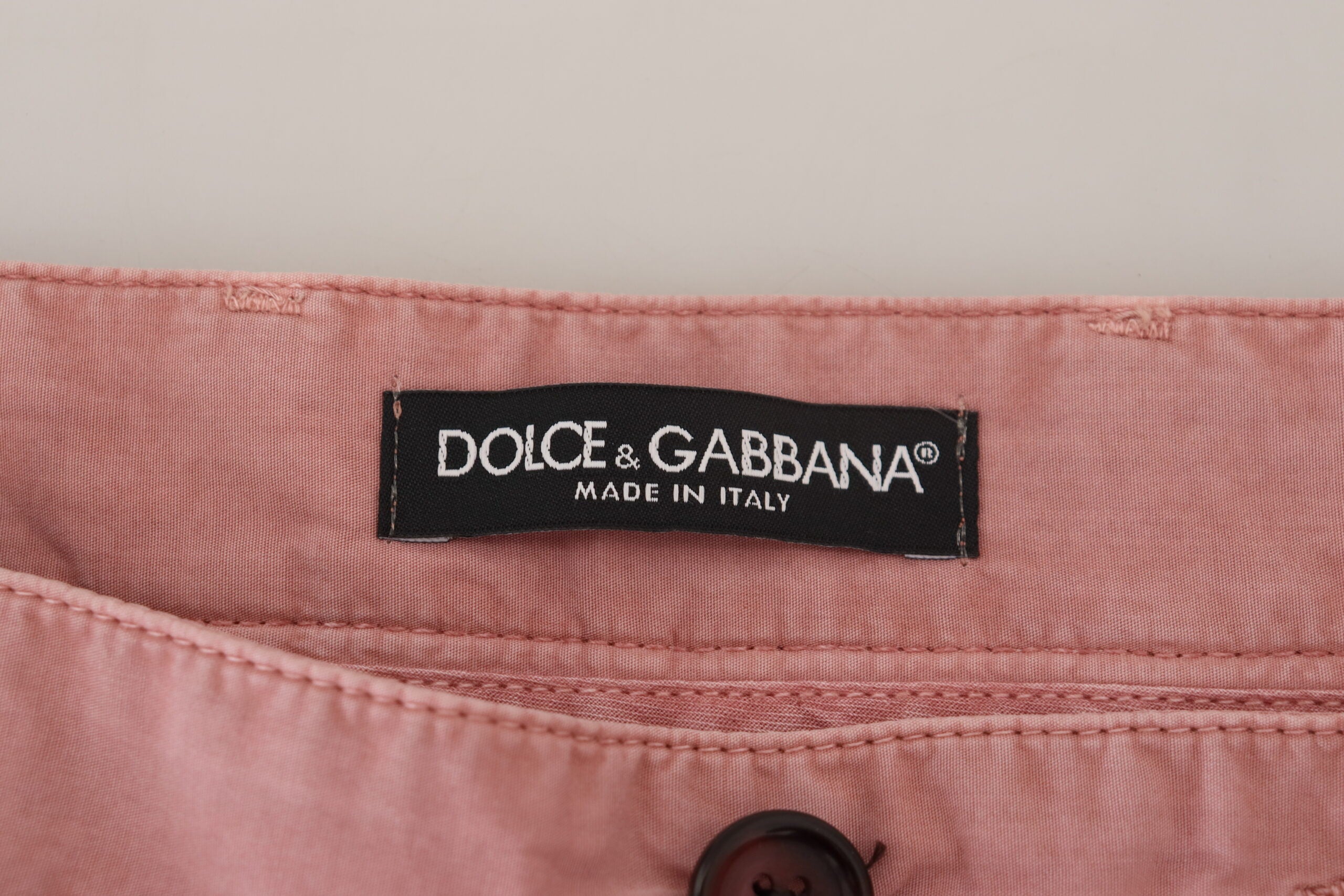 Cotton Chino Shorts — Pink