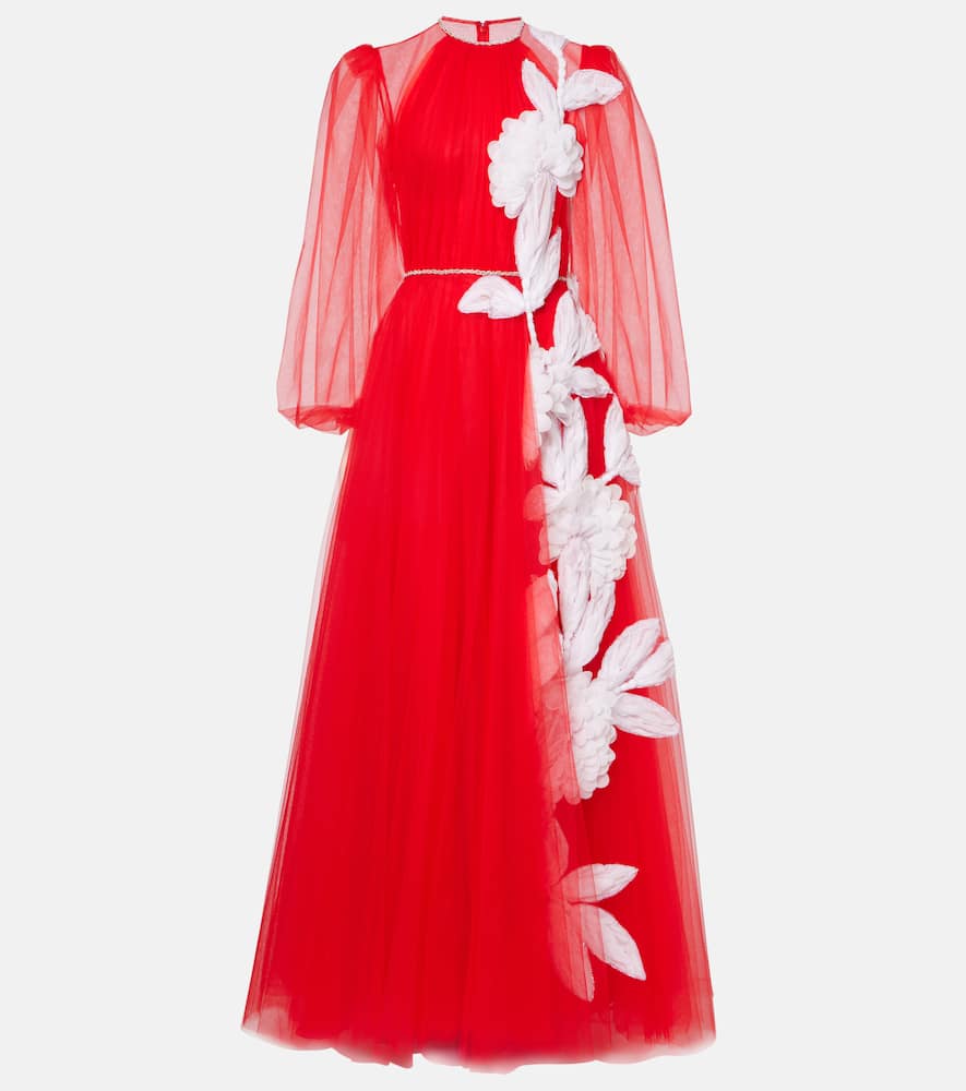 Floral embellished gown