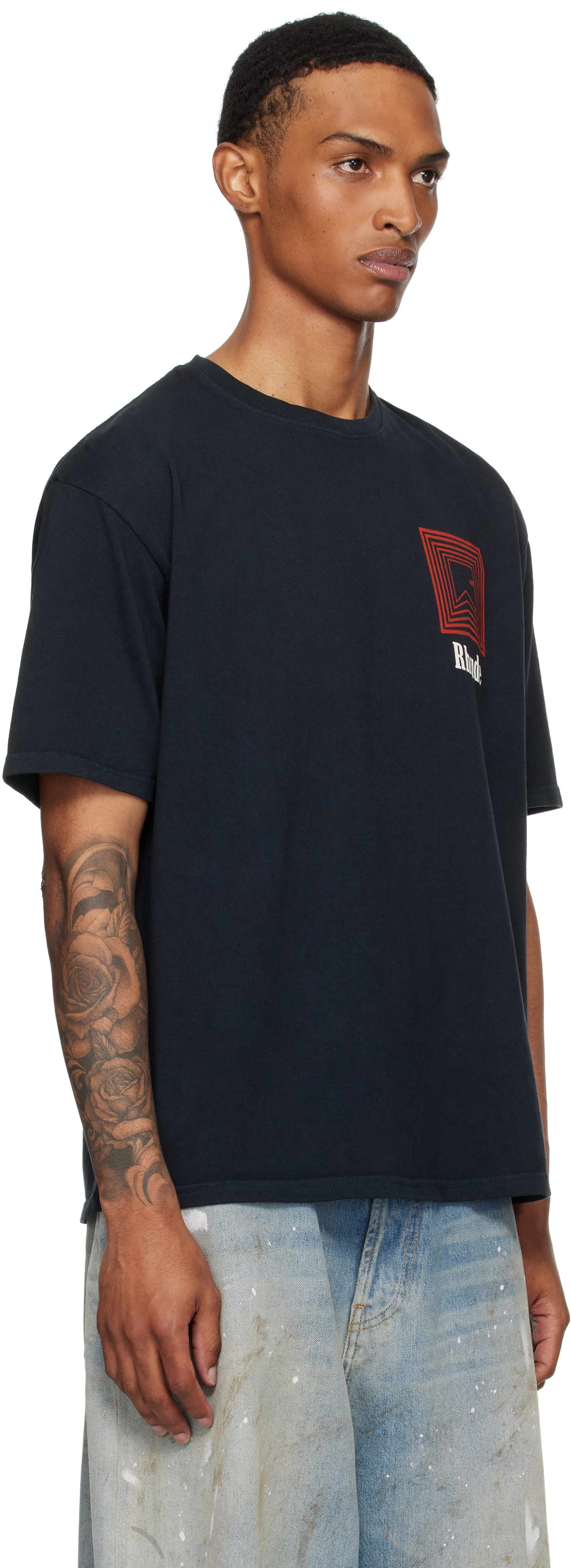 Black Chevron Logo Repeat T-shirt