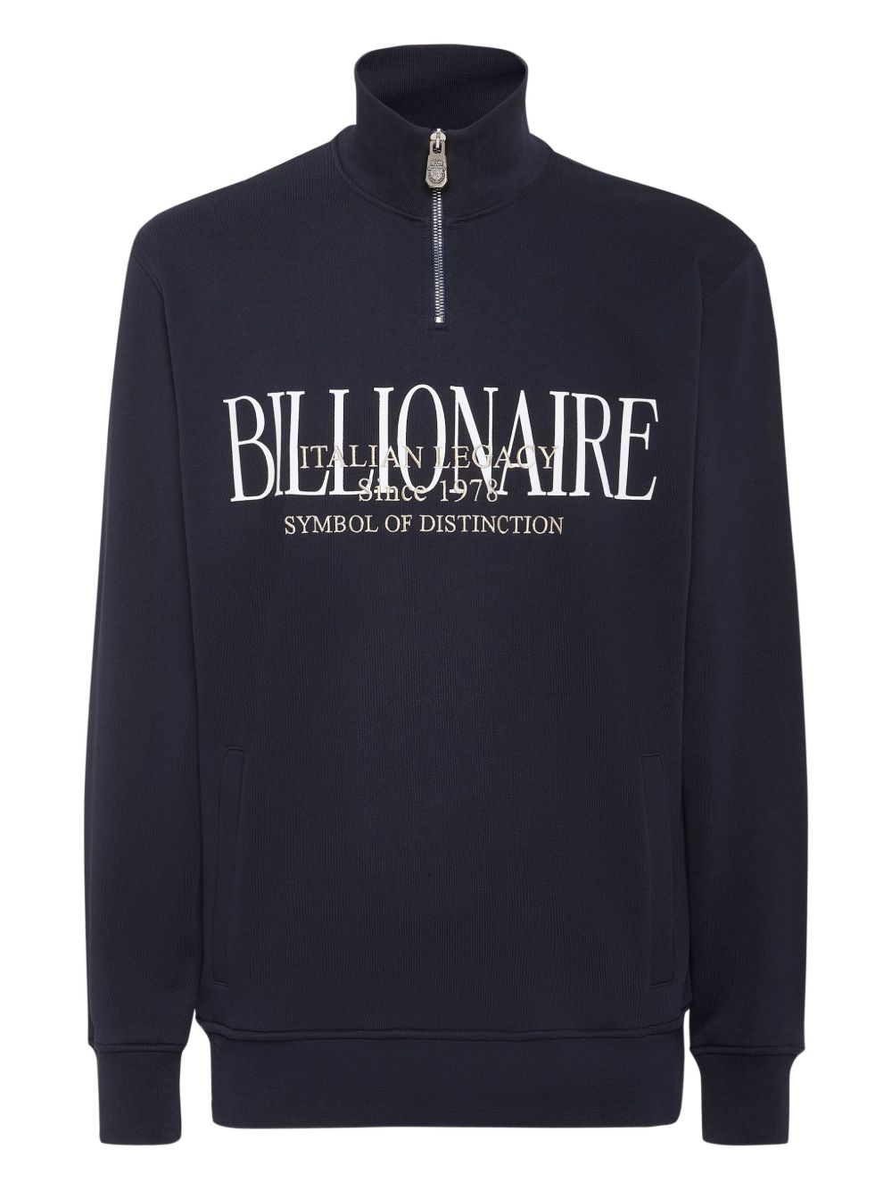 Logo-embroidered sweatshirt - Blue