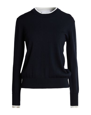 Woman Sweater Midnight blue Size 12 Merino Wool