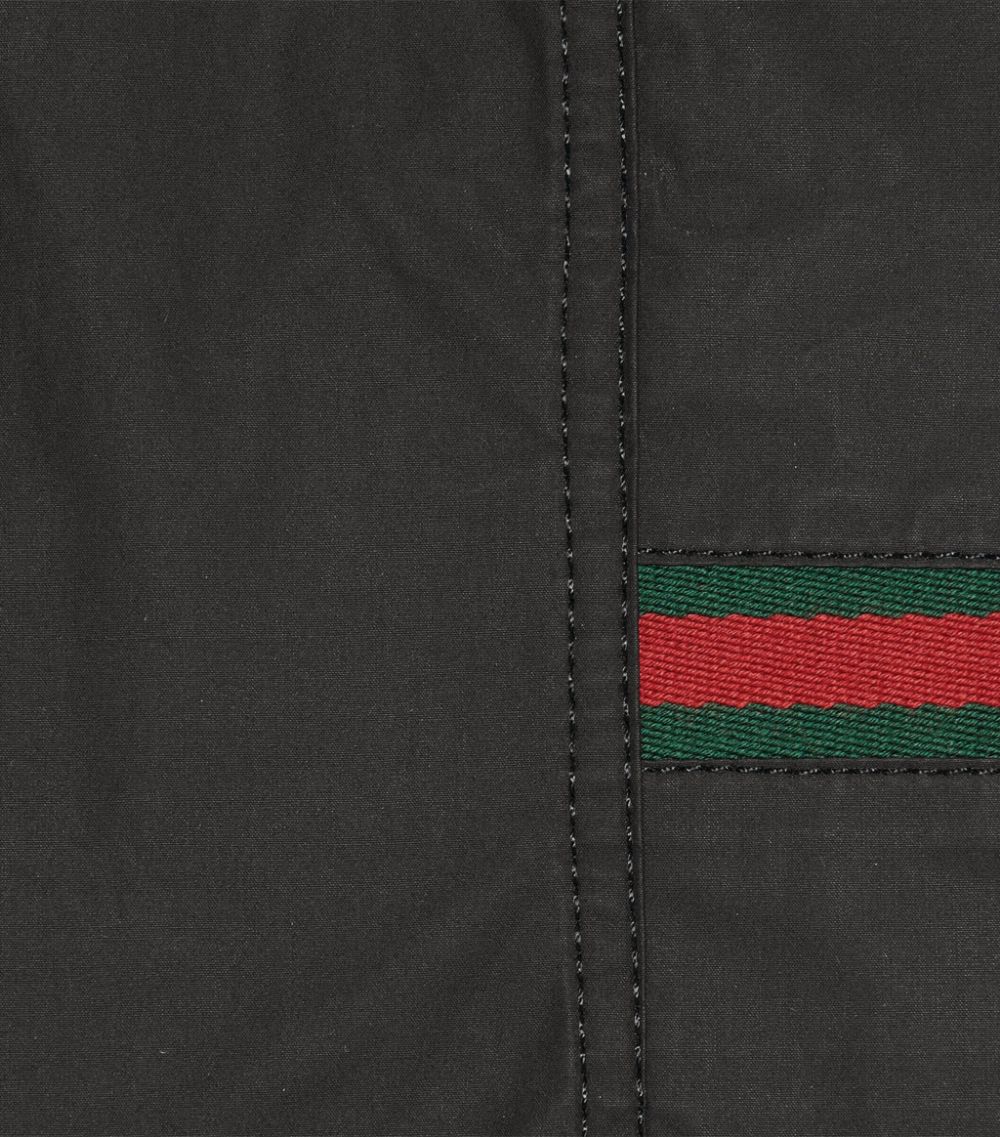구찌 남성 Web-Striped Trousers