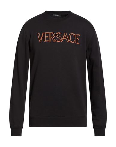 Man Sweatshirt Black Size L Cotton