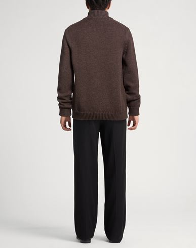 Man Cardigan Brown Size L Wool