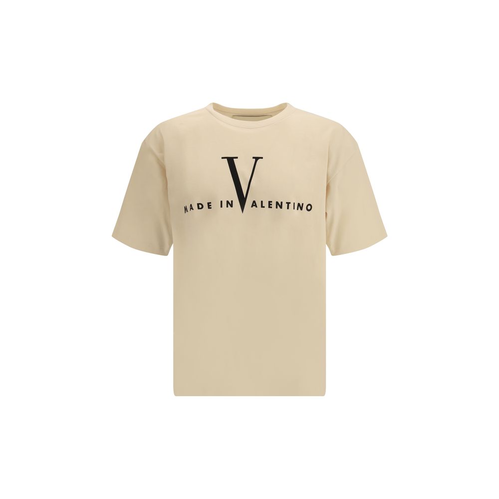 Logo-Printed Cotton T-Shirt — Beige