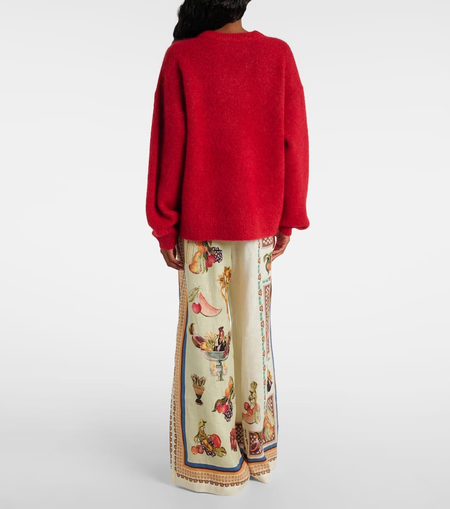 Alémais Fruitto alpaca, mohair, and wool-blend sweater