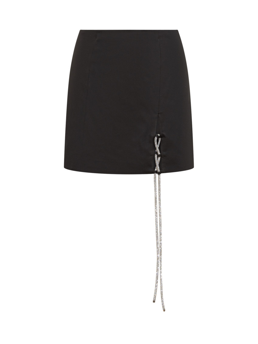 Back Zip Mini Skirt
