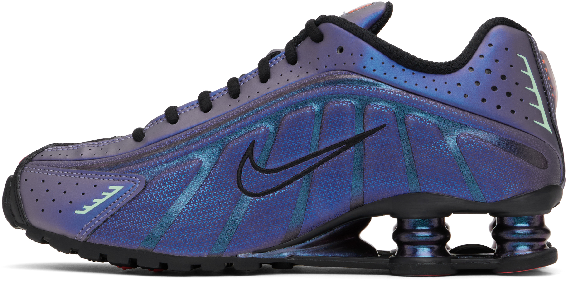 Blue Shox R4 Sneakers