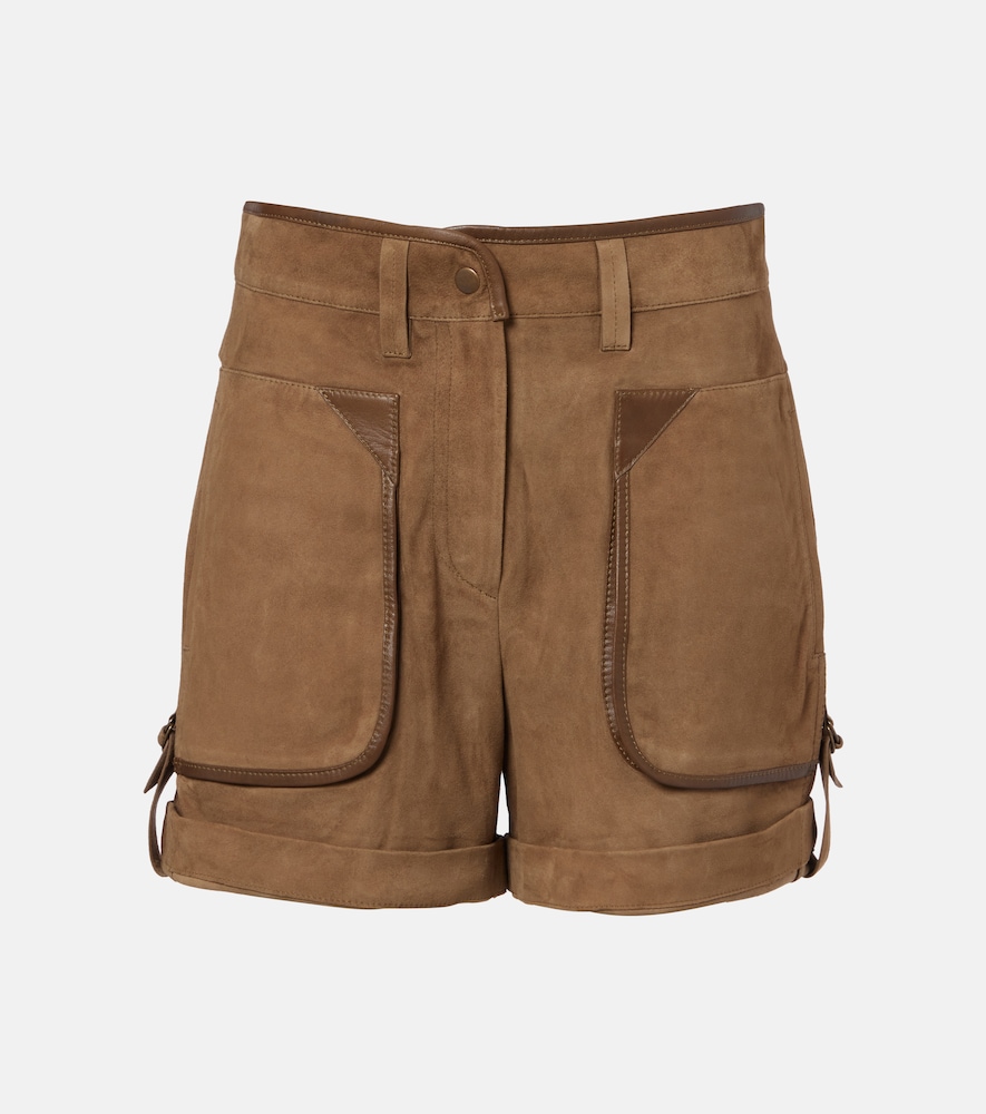 Marline suede shorts