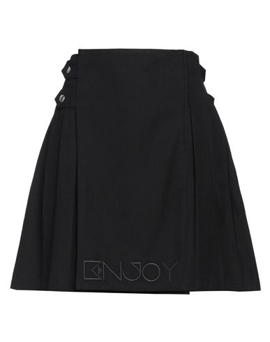 Woman Denim skirt Black Size 34 Cotton