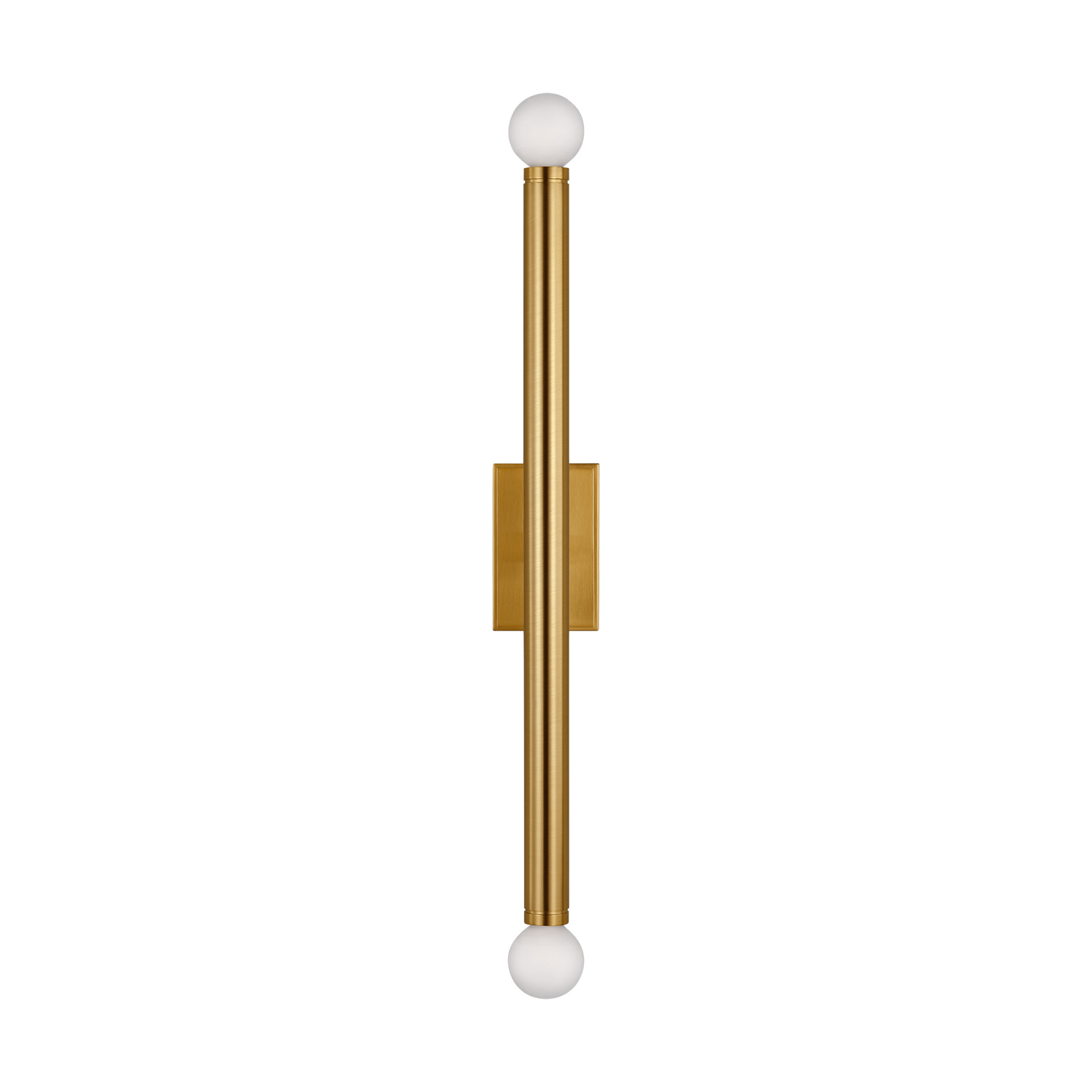Visual Comfort Studio Beckham Modern 2-Light Wall Sconce in Burnished Brass by Thomas O'Brien