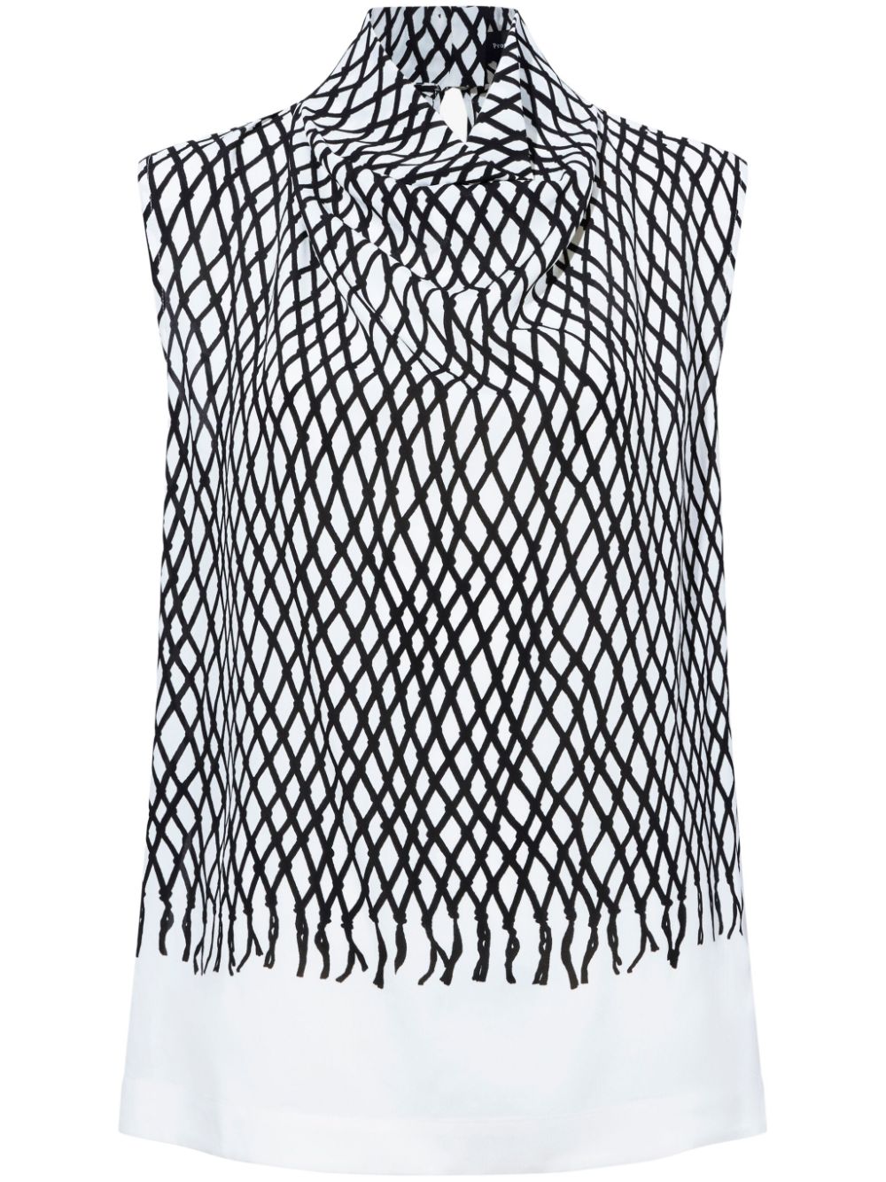 Valerie abstract-pattern top - White