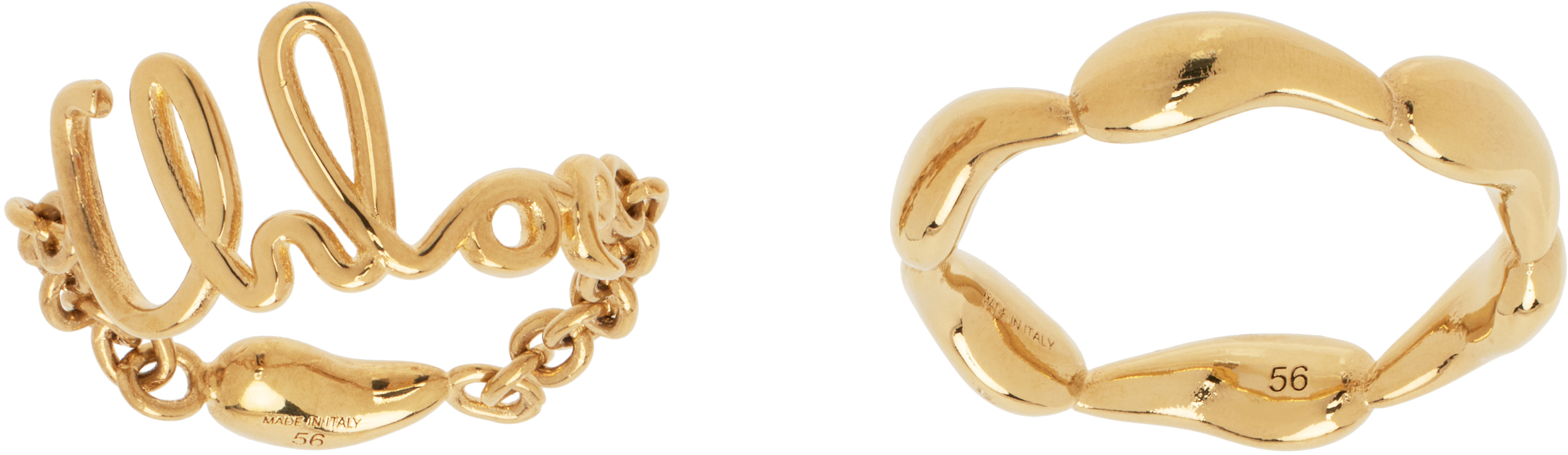 Chloé Gold 'The Chloé Iconic' Ring Set