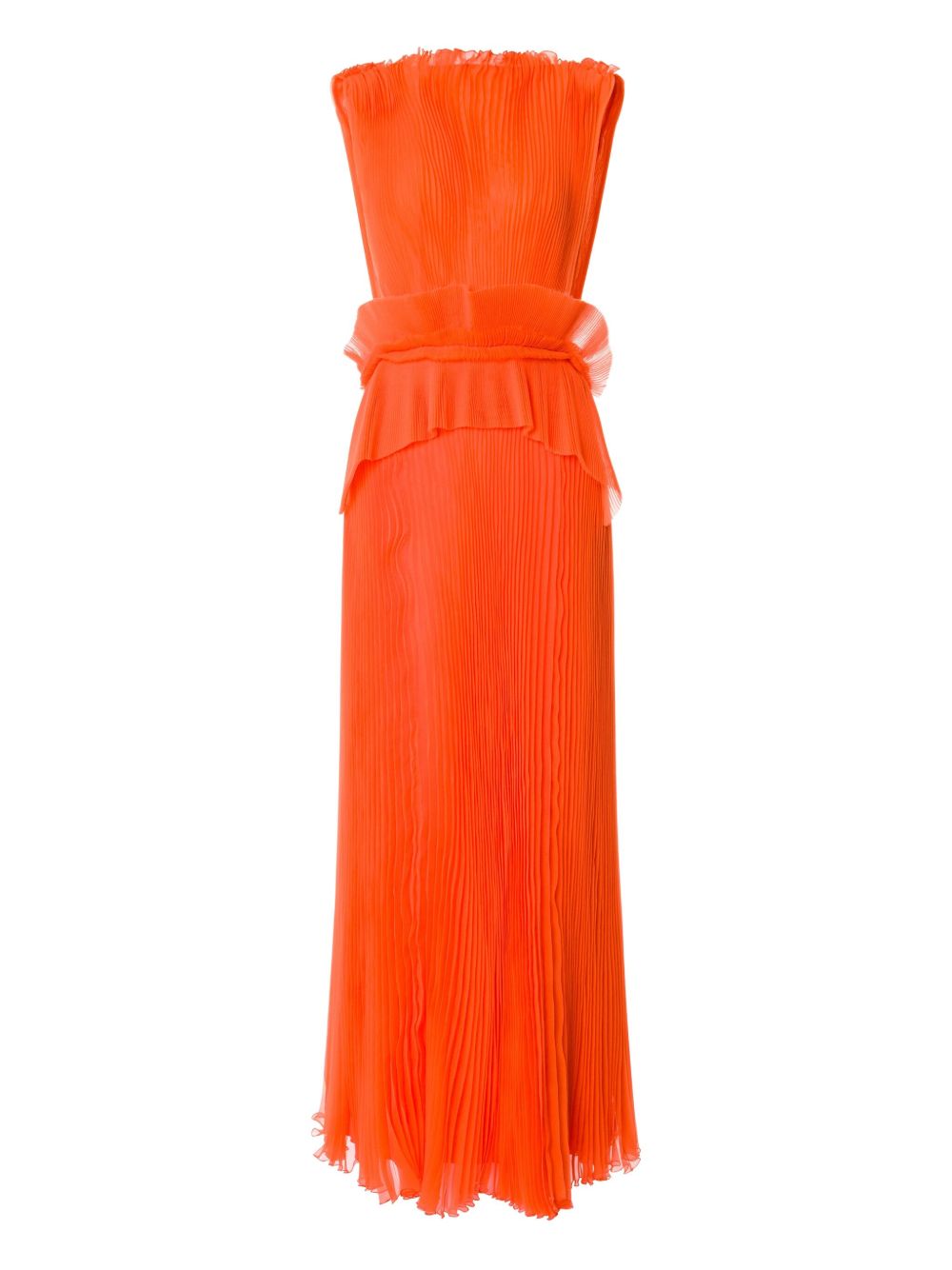 Alberta Ferretti plissé maxi dress - Red
