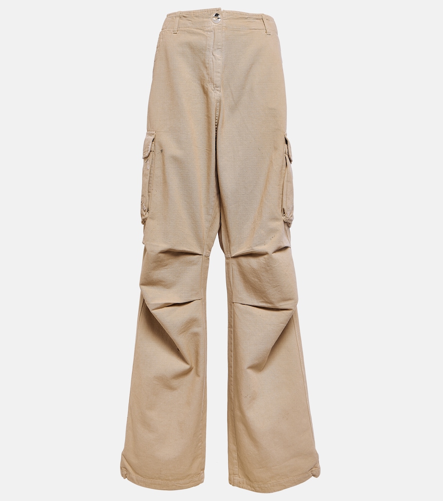 Adjustable wide-leg cargo pants
