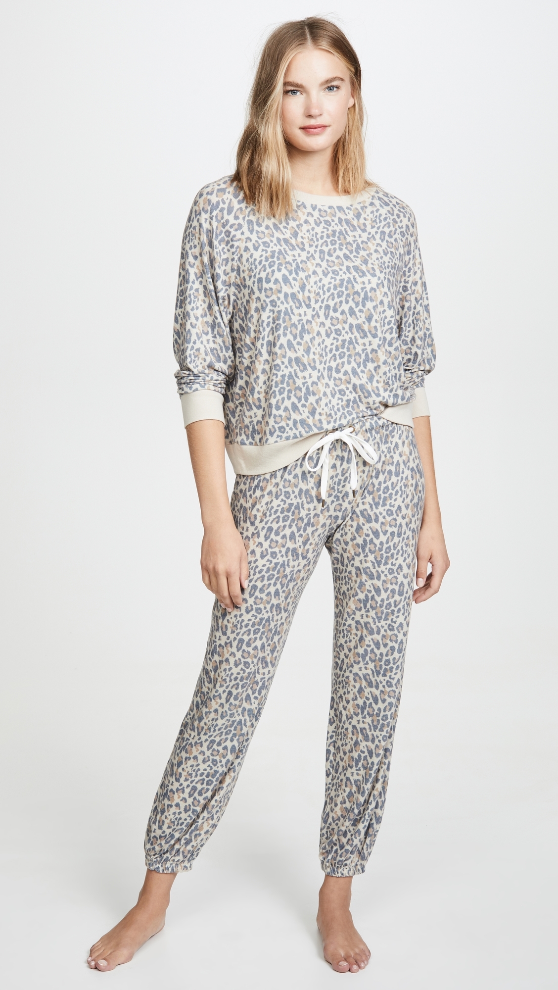 Star Seeker Pajama Set Natural Leopard