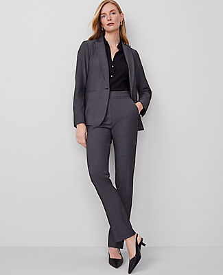 Ann Taylor The Side Zip Straight Pant in Bi-Stretch